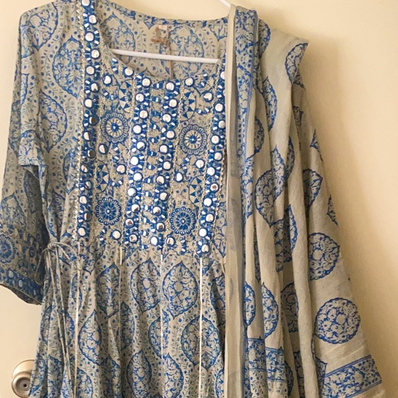 Ethnic Indian Wear Dresses & Skirts - Cotton long dress